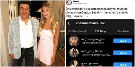 Coşkun Sabah Bikinili Poz Yüzünden Kızının Instagram'ını Kapattığını Söyledi Ama Kendisinin Takip Ettiği Hesaplar da Şaşırttı