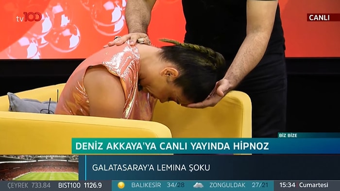 Deniz Akkaya, Canlı Yayında Hipnoz Oldu