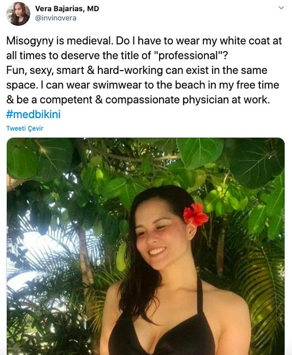 "Kadın düşmanlığı Orta Çağlıktır. Profesyonel unvanını hak etmek için her daim beyaz önlüğümü giymek zorunda mıyım?