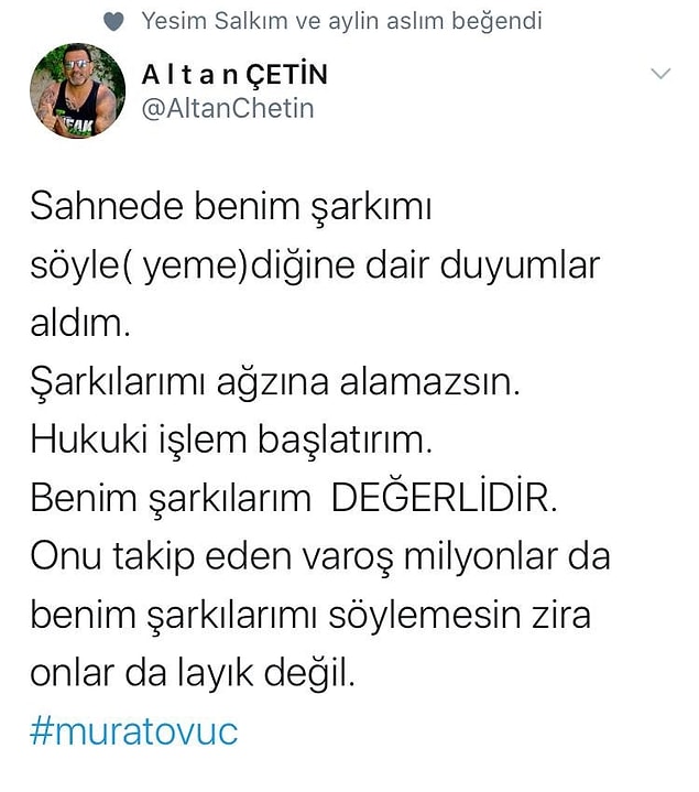 7. Aslı Zen ve Altan Çetin gibi isimlerden Murat Övüç'e şarkı ambargosu geldi!