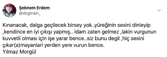Kimileri destekledi...