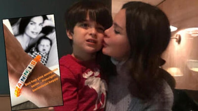"Ayrıca benim melek çocuğumu ve beni konuşma, yazma hakkın da yok. Senin de evladın var. Yarın ne olacağı belli olmaz Allah'tan korkun olsun birazcık."