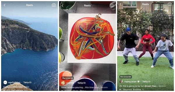 Reels, Instagram'da 15 saniyeye kadar kısa videolar oluşturmanıza olanak tanır. Reels videolarına müzik ve efekt de ekleyebiliyorsunuz.