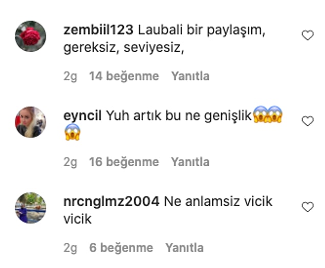 Başka derdiniz yok he? 😂