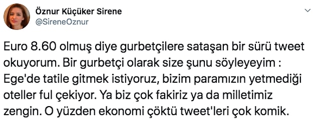 Türkiye'de lüks içinde yaşadığımızı birçok gurbetçiden duyabilirsiniz. E tabii bu üretilen argümanlar da vatandaşın canını sıkıyor.