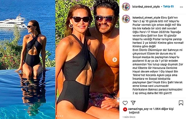 11. Ebru Şallı, tatil fotoğrafları paylaştığı için linç edildi.