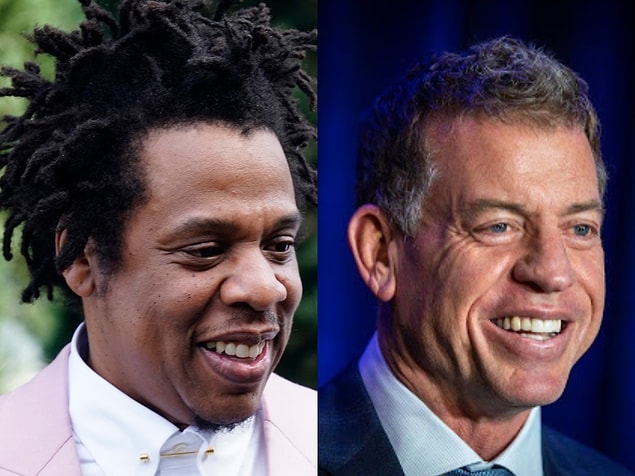3. Ünlü rapçi Jay-Z, yine ünlü bir emekli Amerikan futbolcusu olan Troy Aikman'la benzer hatlara sahip.