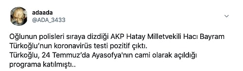 Bir Ayda 8 Test Yaptırmış: AKP'li Milletvekilinin Koronavirüs Olduğu Tespit Edildi