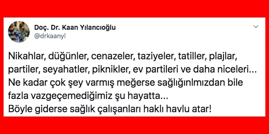 Koronavirüs Yokmuş Gibi Eski Hayatlarına Devam Eden İnsanlar Yorulduklarını Söyleyen Sağlık Çalışanlarını İsyan Ettirdi!