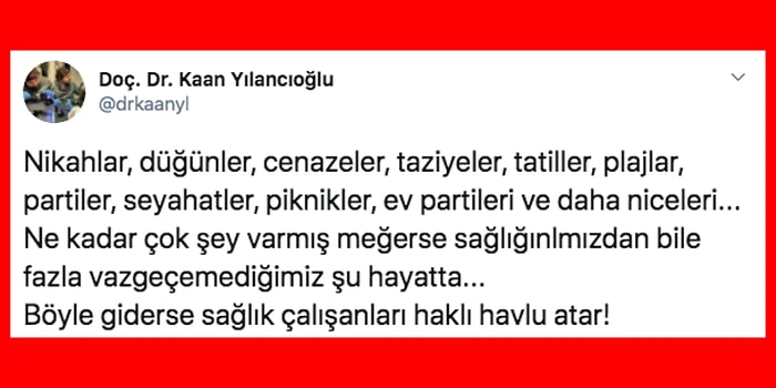 Koronavirüs Yokmuş Gibi Eski Hayatlarına Devam Eden İnsanlar Yorulduklarını Söyleyen Sağlık Çalışanlarını İsyan Ettirdi!