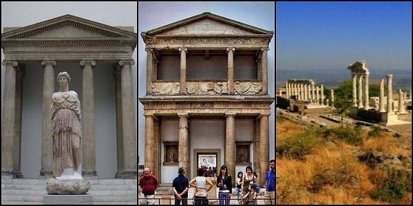 8. Bergama akropolünün en önemli mekanı ise bilgelik ve savaş Tanrıçası Athena'nın Tapınağı idi...