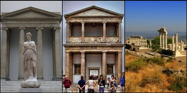 8. Bergama akropolünün en önemli mekanı ise bilgelik ve savaş Tanrıçası Athena'nın Tapınağı idi...