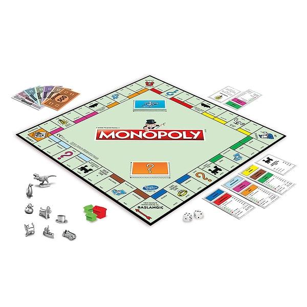 Monopoly, farklı alanları elinde tutup geliştiren ve parasını tüketmeyen oyuncuların kazandığı bir masa oyunu.