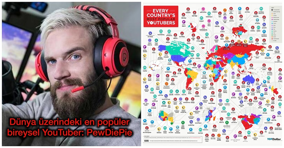 Ülkeler Arası En Popüler YouTube Kanalları ve YouTuber'lar Açıklandı! Dünya Sıralamasında Türkiye İlk 10'da