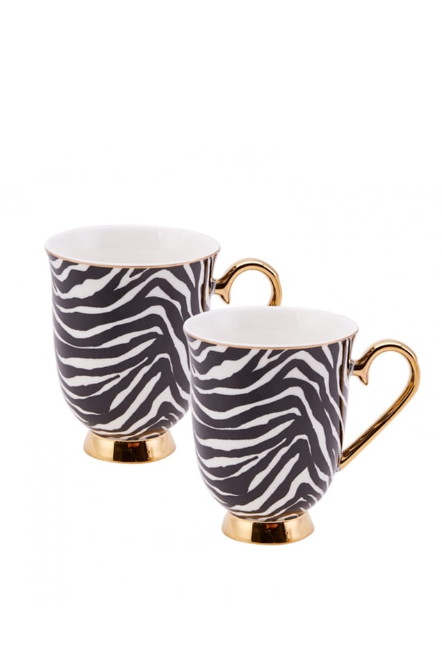 8. Zebra deseni ve gold çok yakışmamış mı sizce de? Ben süslüyüm, kupalarım da süslü olsun diyenler için gelsin bu da...