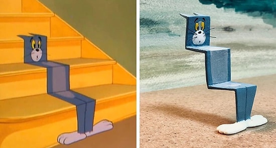 Tom'un Jerry'yi Kovalarken Başına Gelen Talihsizlikler Heykel Oldu