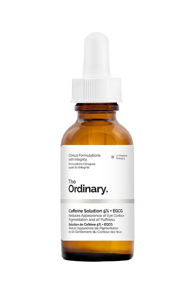 9. Göz altı morlukları ve şişkinlikler için Caffeine Solution
