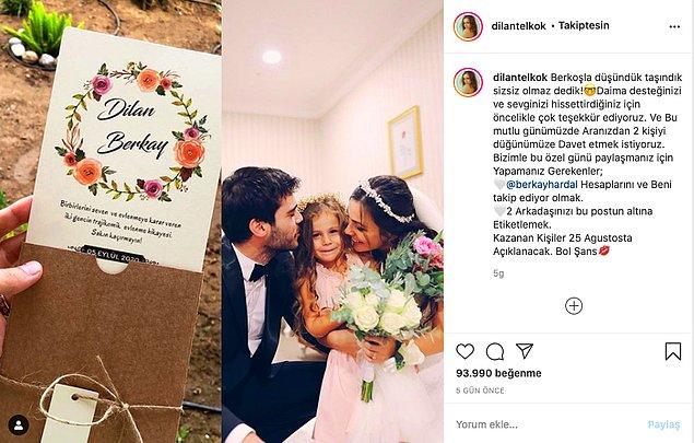 10. Dilan Telkök ile Berkay Hardal çifti, düğün çekilişi yapınca sosyal medyanın diline düştü!