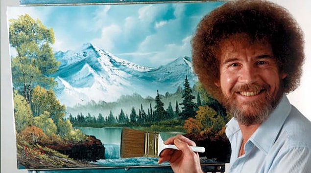 4. Bob Ross'un resimlerini yapmak...