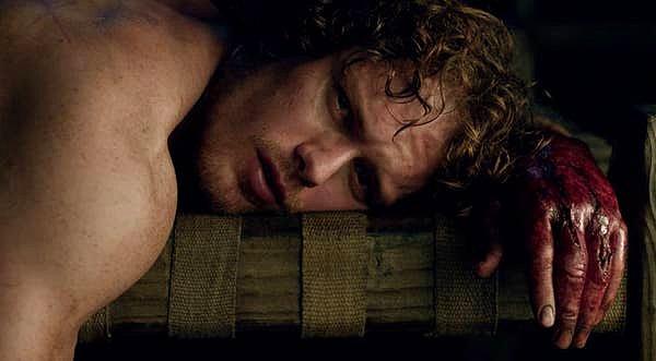 8. 'Outlander'da, Jamie'nin Jack Randall tarafından tecavüze uğradığı sahne.