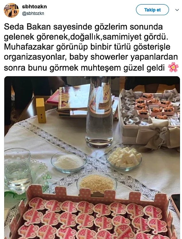 Daha doğmamış çocuklara Instagram hesabı açılan bir dünyada Seda Bakan'ın bu tavrı, tercihi gözlerden kalpler çıkarmıştı, çok sevilmişti.