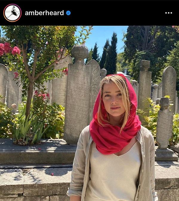 5. Johnny Depp'in eski eşi, oyuncu Amber Heard İstanbul'a geldi!