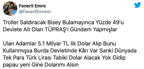 Yeni Şafak'ın 'Tüpraş’ın Dolar Oyunu' Haberi Gündemde: '2020’nin İlk 6 Ayında 5,1 Milyar TL’lik Dolar Alınmış'