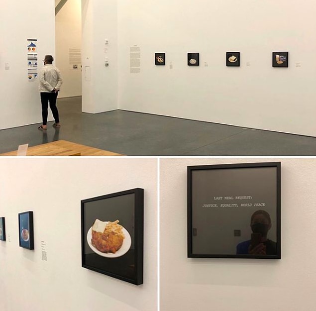 New York Parrish Sanat Müzesi'ndeki sergilenen fotoğraflar için şunları söylüyor Jackie: "O yemeğin başında biz oturursak belki nasıl bir deneyim olduğunu anlayabiliriz. Belki kendi nedenlerimizi ve adalet sistemine suç ortaklığımızı sorgulayabiliriz. Belki o mahkumla empati kurabiliriz."