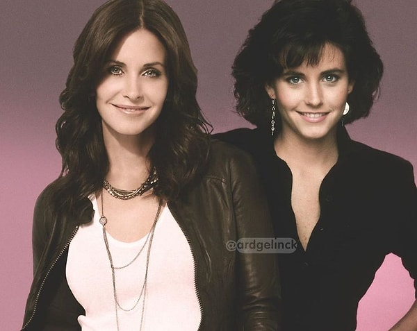 23. Кортни Кокс и Моника Геллер