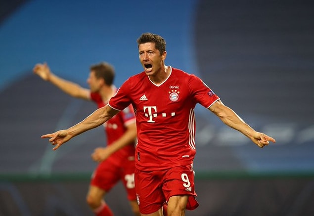 Robert Lewandowski, bu sezon oynadığı tüm Şampiyonlar Ligi maçlarında gol attı.