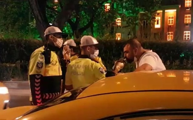 Alkolmetreyle yapılan kontrolde Hüseyin K.'nın 0.35 promil alkollü olduğu belirlendi