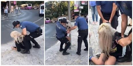 İstanbul'da 'Maskesi Burnunu Kapatmadığı' İddia Edilen Kadın Polisler Tarafından Darp Edildi...