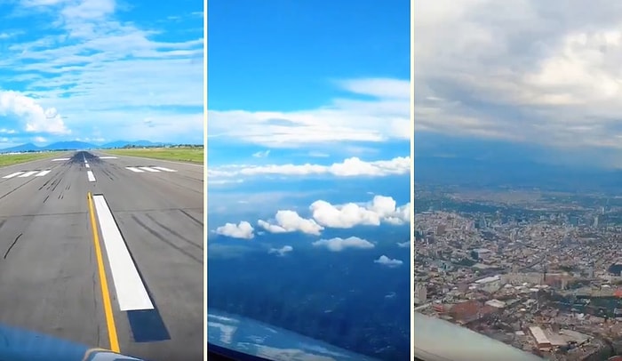 Bir Uçağın Masalsı Yolculuğunun Time Lapse Olarak Kaydedilen Hipnotize Edici Görüntüleri