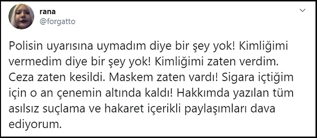Rana B. ise kısa süre önce yaptığı paylaşımlarla tekme iddiaları için "Polis bana sürtünürken neremle savunabilirdim?" dedi. 👇