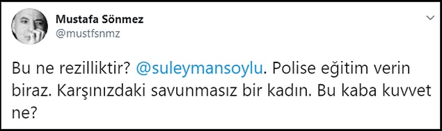 Polisin müdahalesine tepki gösterenlerin paylaşımları 👇
