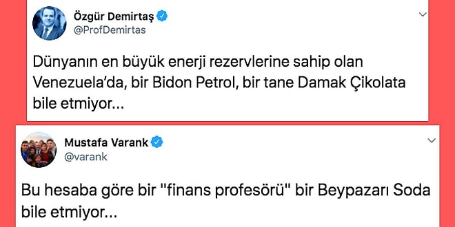 Finans Profesörü Özgür Demirtaş Venezuela Üzerinden Petrol ve Damak Çikolata Örneği Verince Büyük Tepki Çekti!