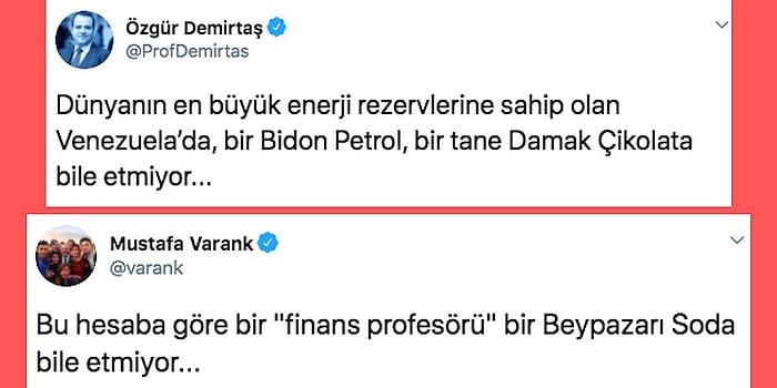 Finans Profesörü Özgür Demirtaş Venezuela Üzerinden Petrol ve Damak Çikolata Örneği Verince Büyük Tepki Çekti!