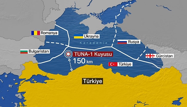 Doğalgaz rezervinin bulunduğu saha 📌