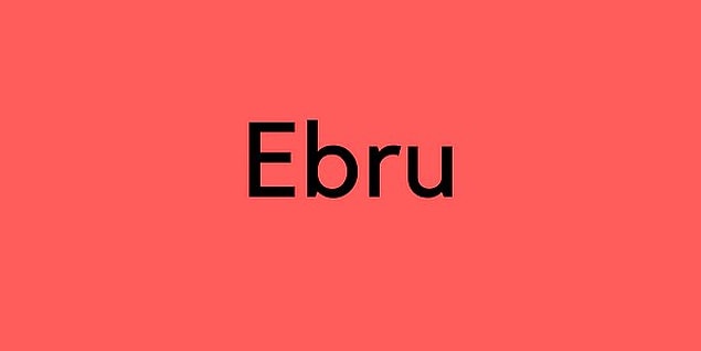 Ebru!