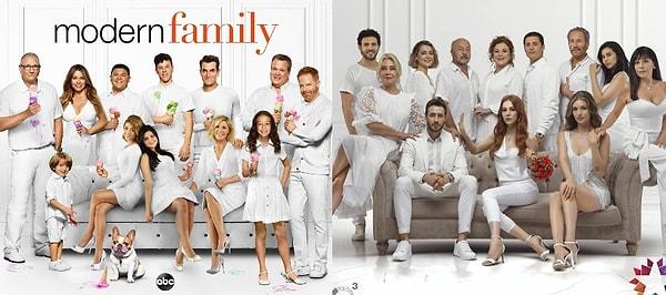 9. Yeni yayınlanacak dizilerden İyi Günde Kötü Günde iki ayrı diziden etkiler taşıyor. Afişi ünlü dizi Modern Family'den esinlenilmiş.