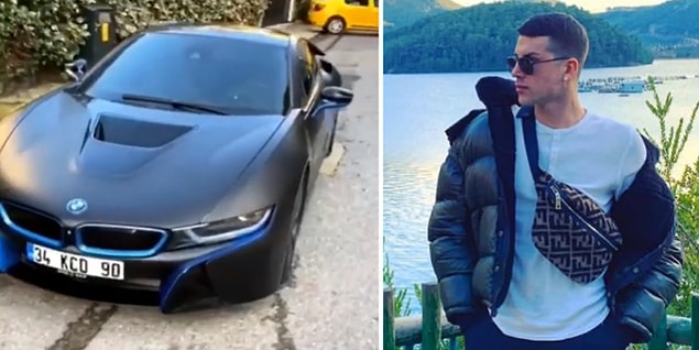 9. Kerimcan Durmaz'ın arabası BMW'nin i8 serisinden ve aracın Türkiye'de son satış fiyatı ortalama 1 milyon 350 bin TL'ydi...