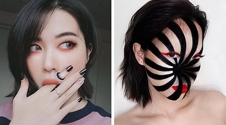 Художница-самоучка использует свое лицо для создания крутых оптических иллюзий (25 фото)