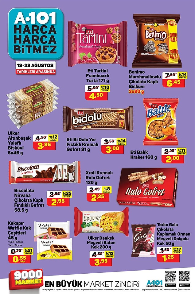 19-28 Ağustos tarihleri arasında abus kuburlarda indirimler var.