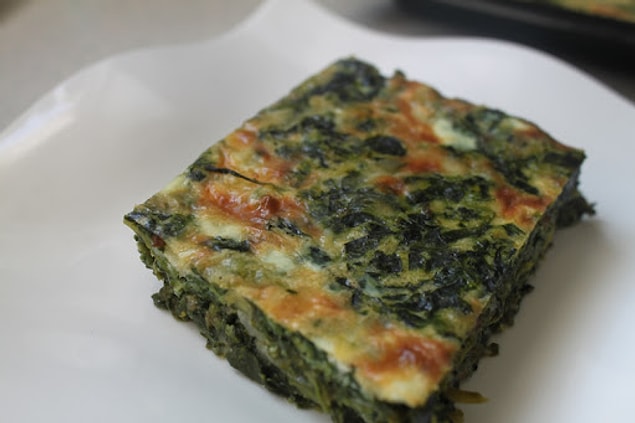 9. Ispanaklı hamursuz börek