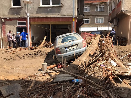 Giresun'da Sel Felaketinin Yarattığı Yıkım Objektiflere Yansıdı ????