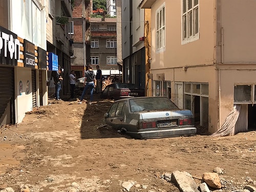 Giresun'da Sel Felaketinin Yarattığı Yıkım Objektiflere Yansıdı ????