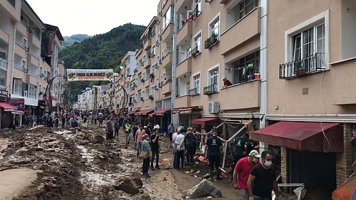 Giresun'da Sel Felaketinin Yarattığı Yıkım Objektiflere Yansıdı ????