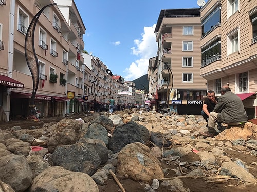 Giresun'da Sel Felaketinin Yarattığı Yıkım Objektiflere Yansıdı ????