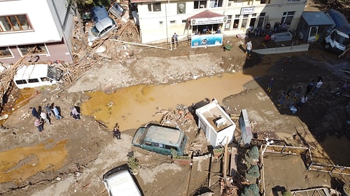 Giresun'da Sel Felaketinin Yarattığı Yıkım Objektiflere Yansıdı ????