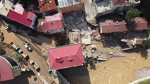 Giresun'da Sel Felaketinin Yarattığı Yıkım Objektiflere Yansıdı ????